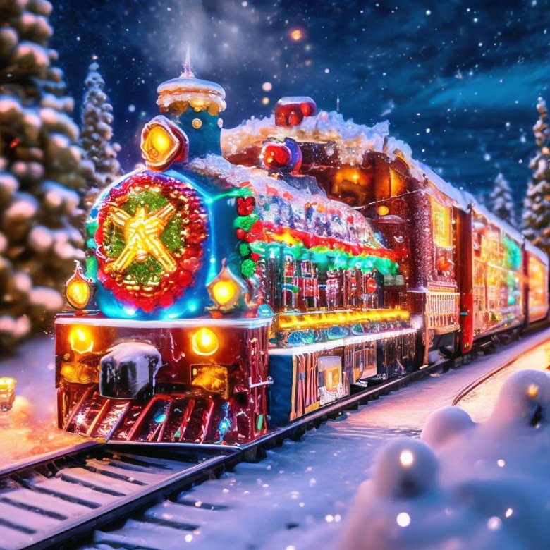 Новогодний паровоз