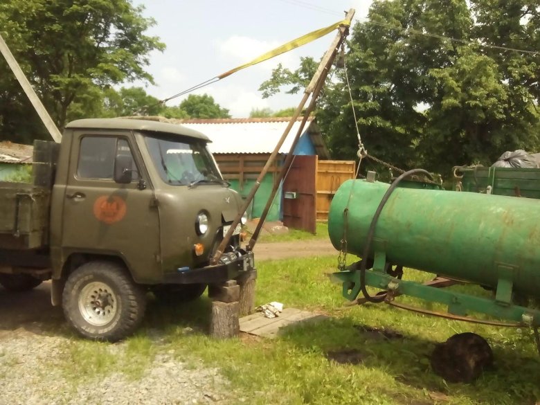 УАЗ 3303 кран стрела