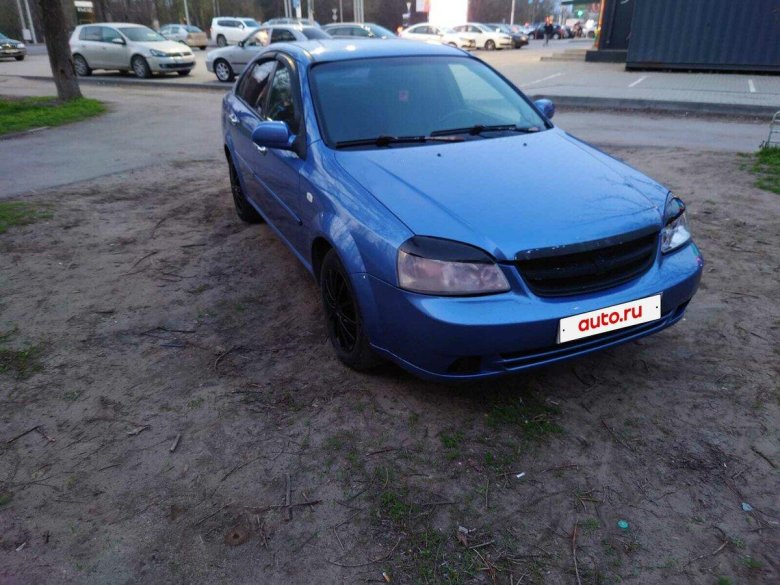Лачетти синий седан
