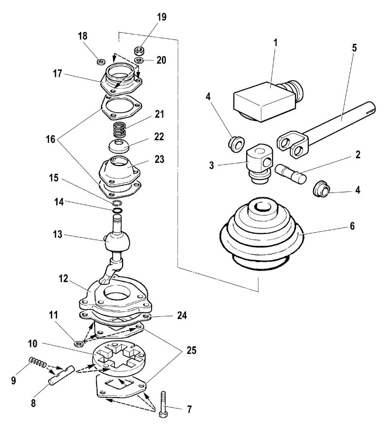 Кулиса КПП 2123 схема
