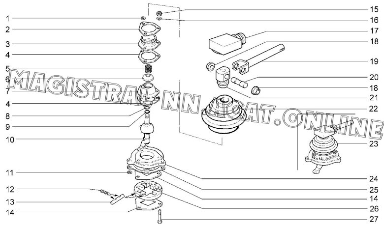 Механизм переключения передач 2123