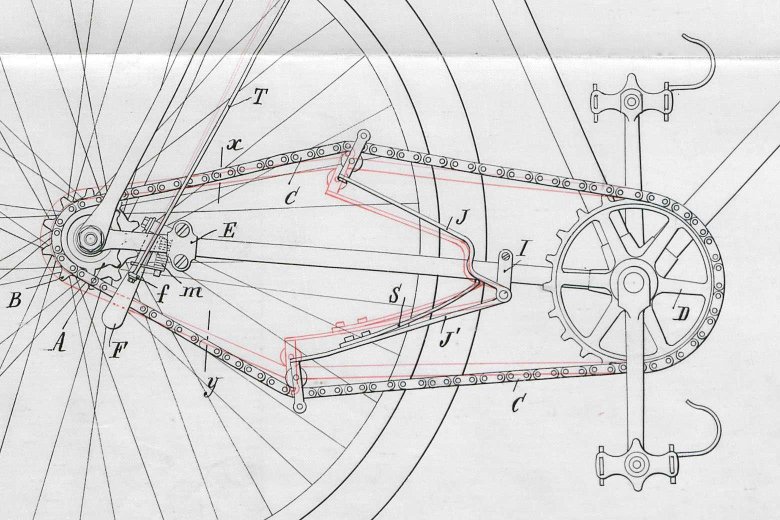 Чертеж велосипеда