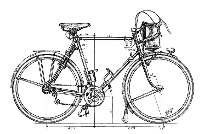 Чертежи велосипеда турист ХВЗ