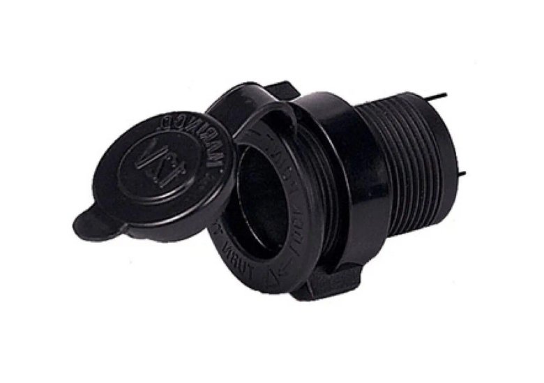 Гнездо прикуривателя с заглушкой и подсветкой Blue a2466