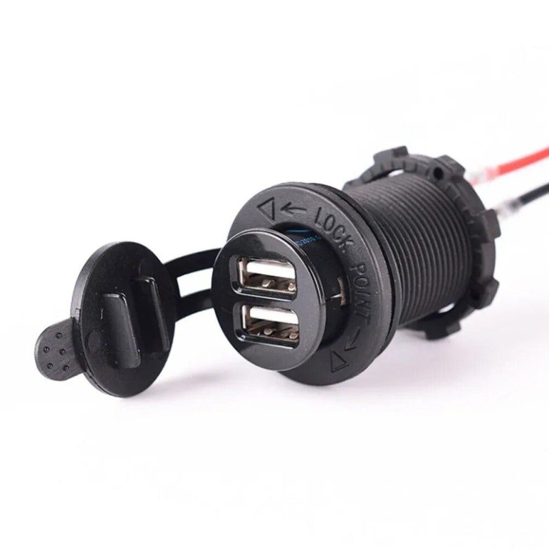 Авто розетка 12в гнездо адаптер питания прикуриватель разъем