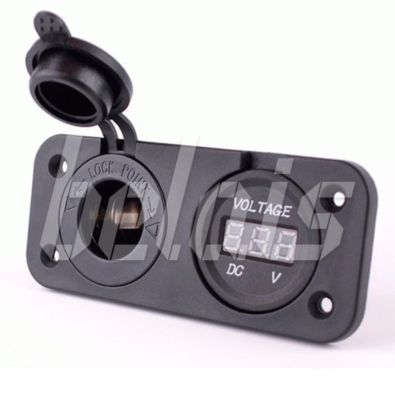 Гнездо прикуривателя с вольтметром и USB 12 вольт