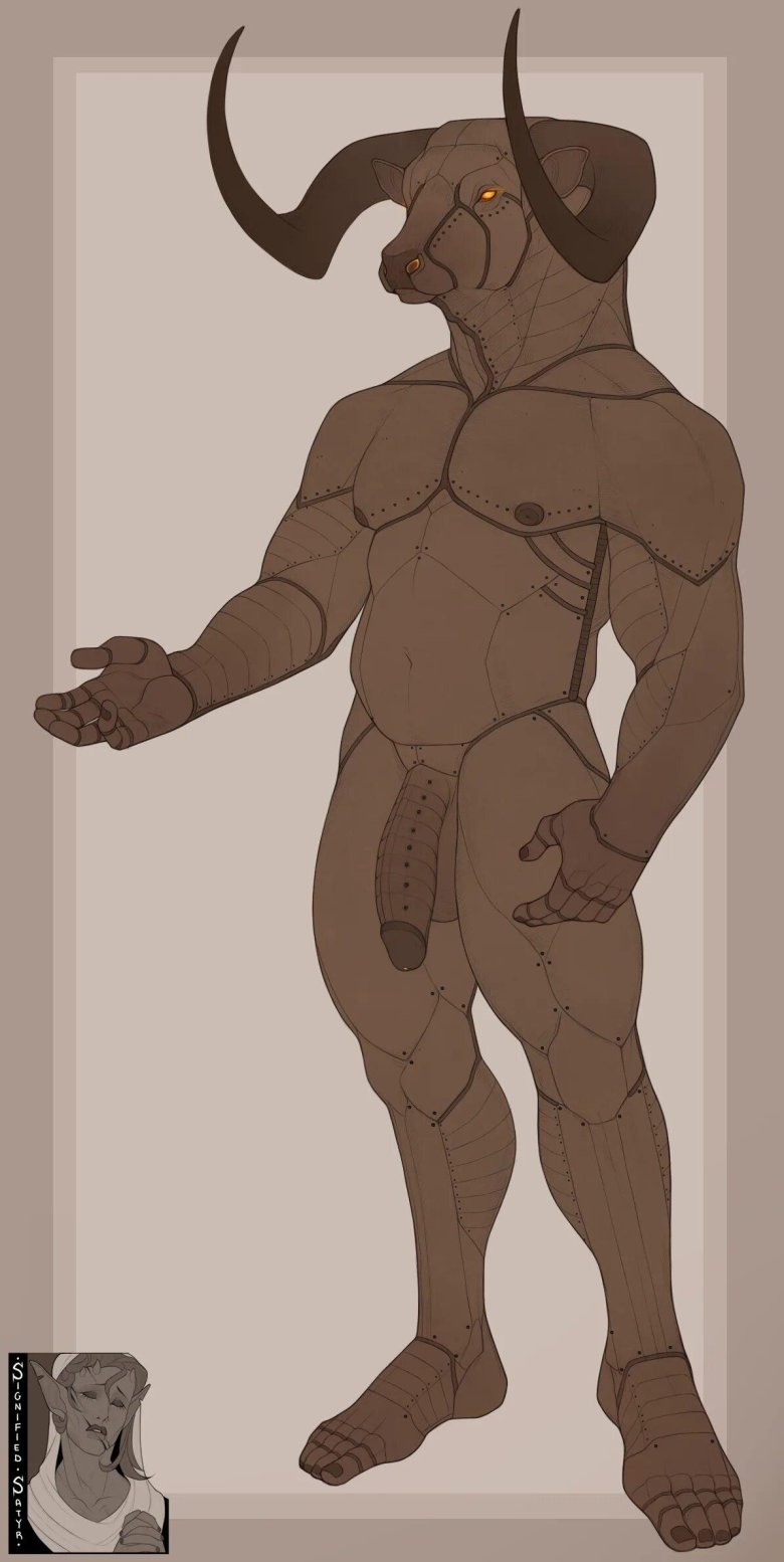 Минотавр с огромным членом