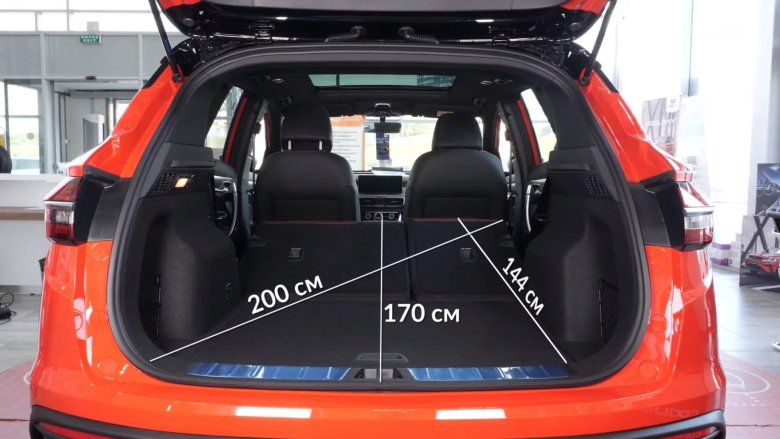 Geely Coolray размер багажника