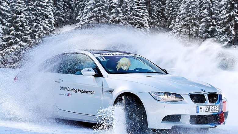 Машина зимой