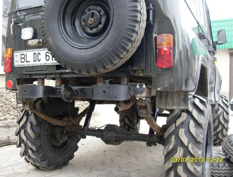 Лифт кузова УАЗ 469 на 4 см