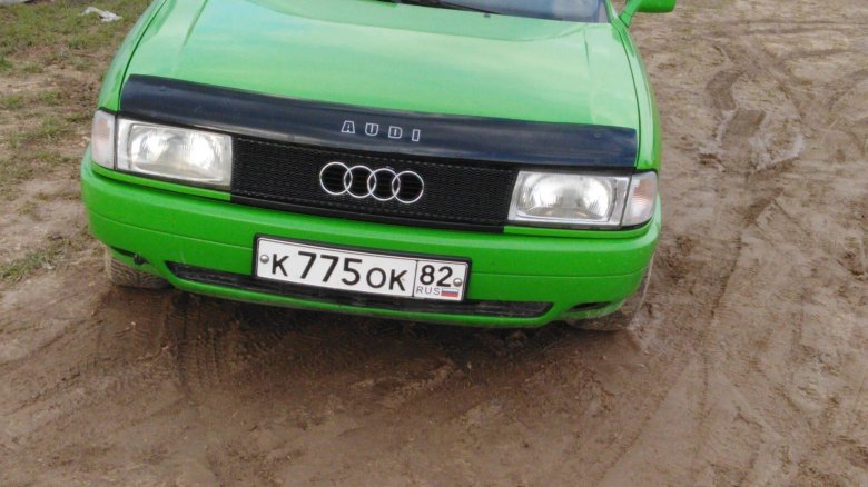Ауди 80 седан зеленая