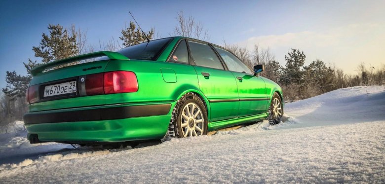 Ауди 80 б4 зеленая