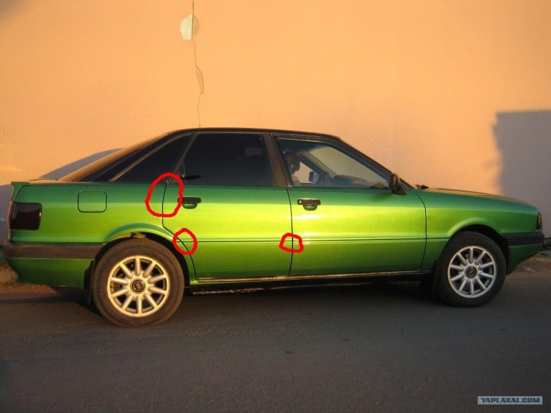 Ауди а80 бочка зеленая