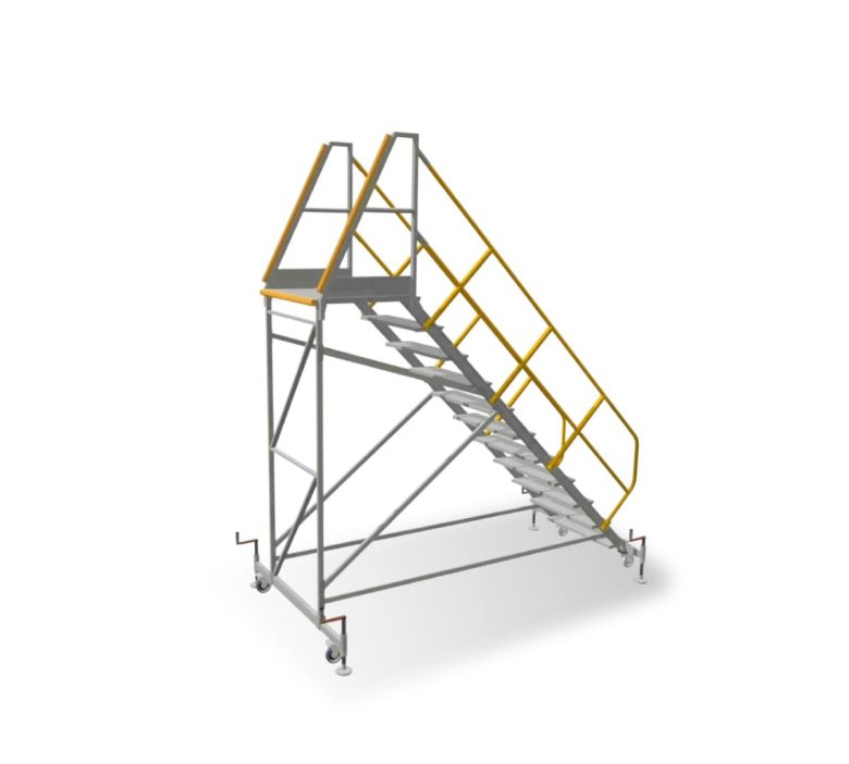 Передвижная лестница с платформой лр 6 1