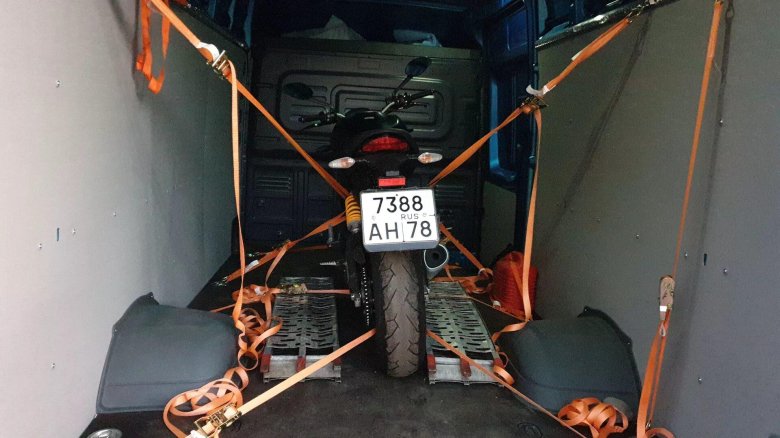 Перевозка мотоцикла в газели