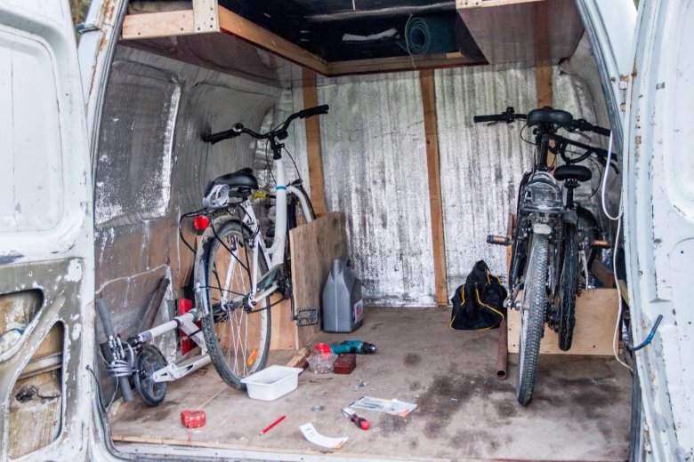 Крепление велосипедов в кузове газели