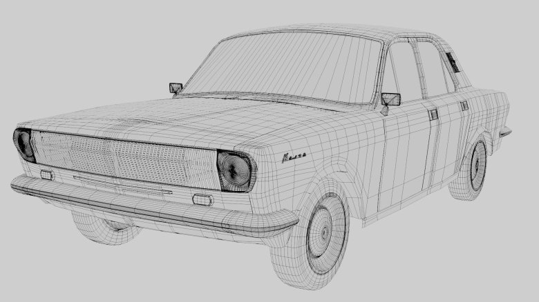 ГАЗ 24 Волга чертеж