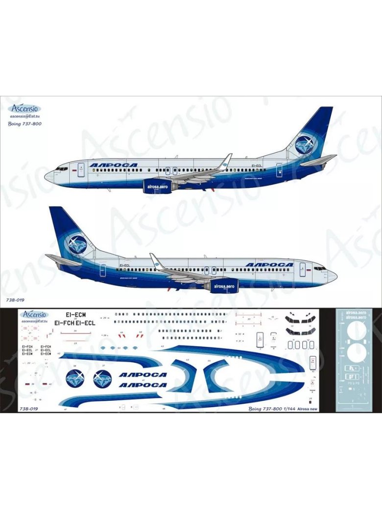 Декаль Боинг 737 800