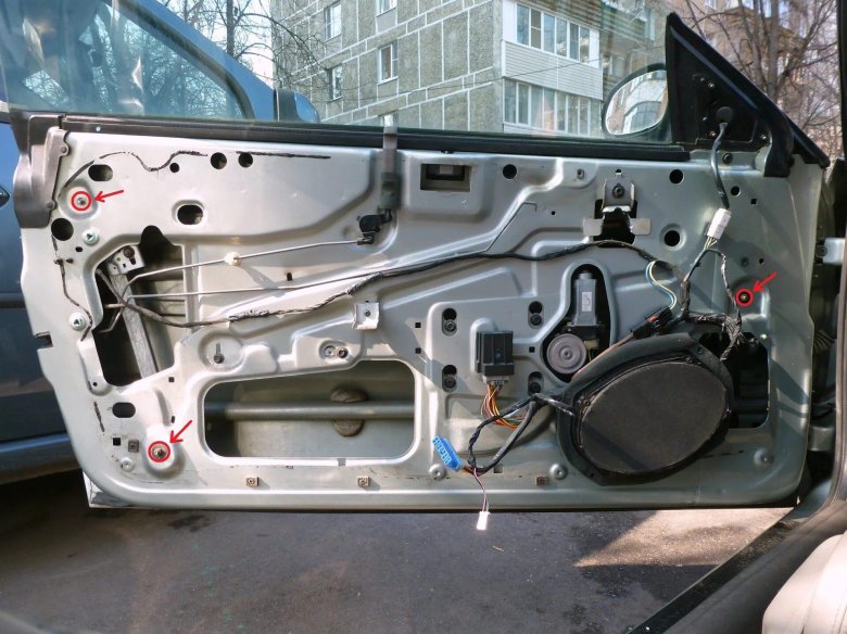 Крайслер Себринг снятие обшивки двери