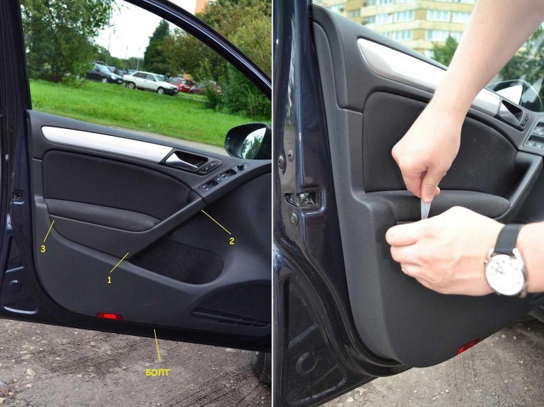 Водительская дверь VW Golf 5