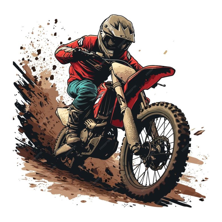Мотокросс вектор