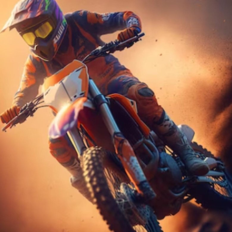 Мотокросс гонщик