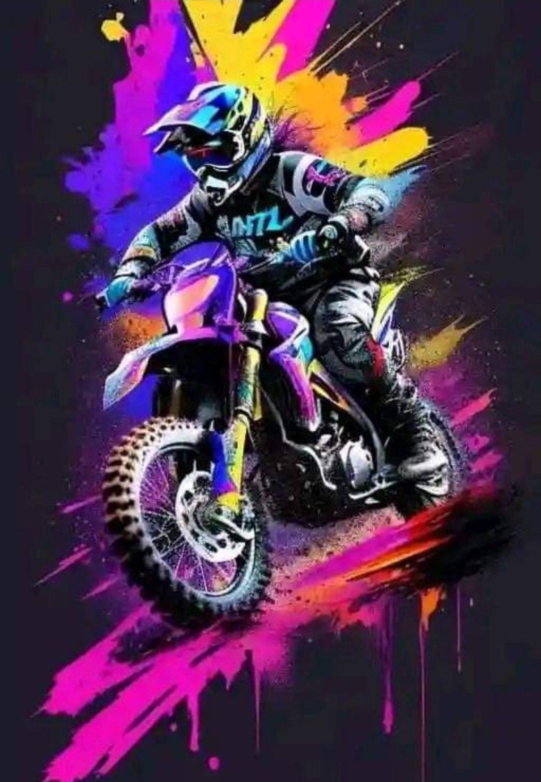 Рисунок мотокросс