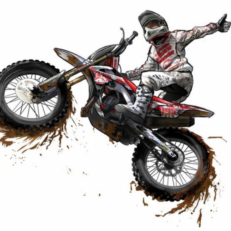 Enduro мотоцикл вектор