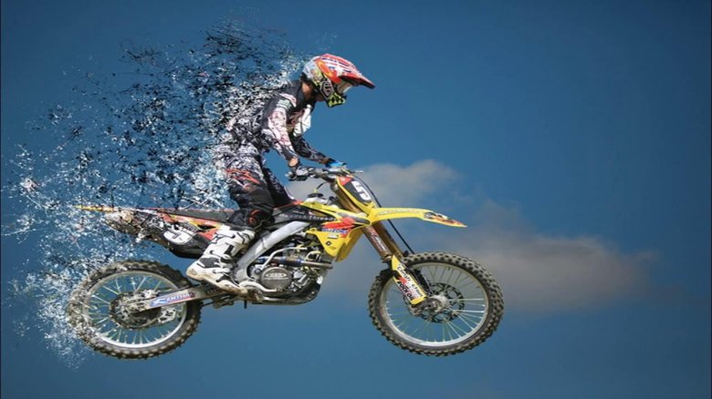 КТМ 125 кросс прыжок