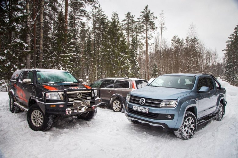 Фольксваген Амарок и Тойота Хайлюкс