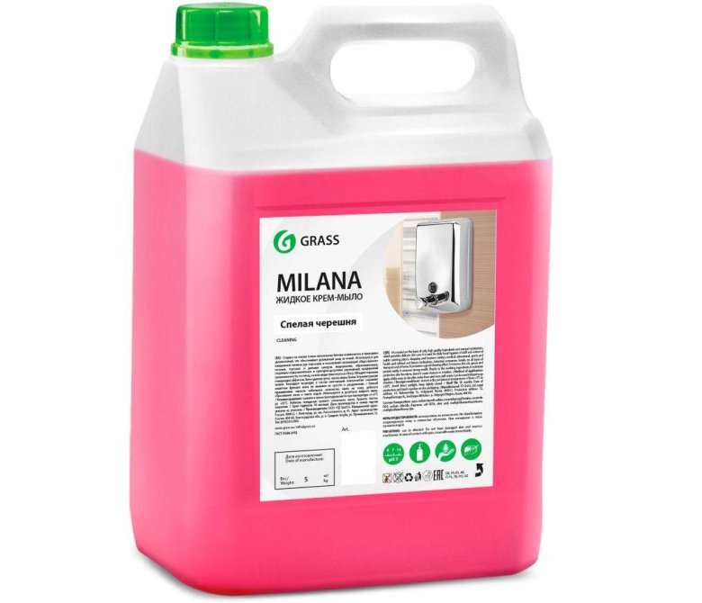 Жидкое мыло \ milana\ спелая черешня 5кг