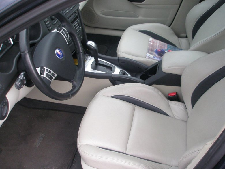 Сааб 9-3 салон белый