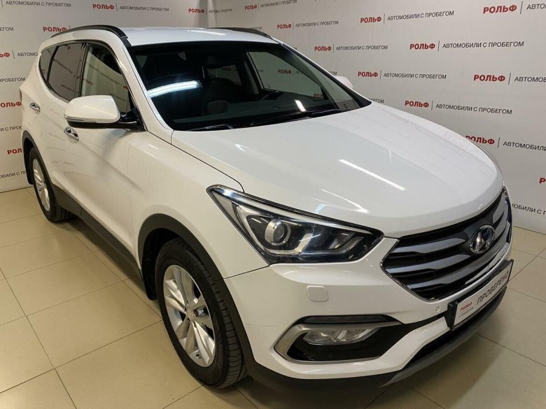 Hyundai santa fe белый 2018