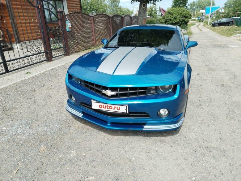 Шевроле мустанг синий