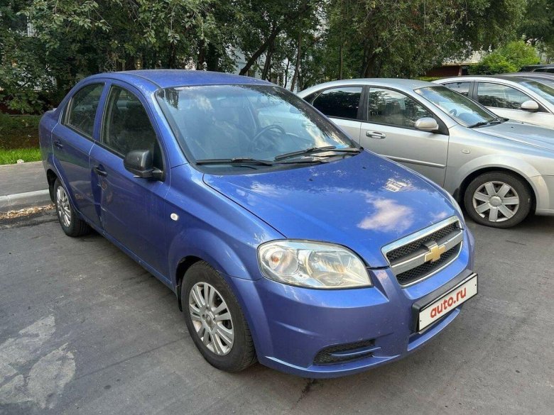 Шевроле Авео 2007 синяя