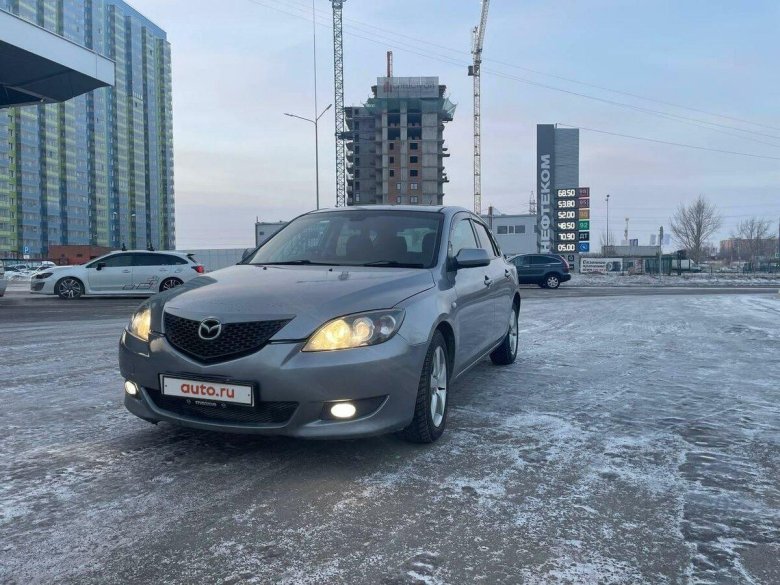 Мазда 3 бк хэтчбек серая