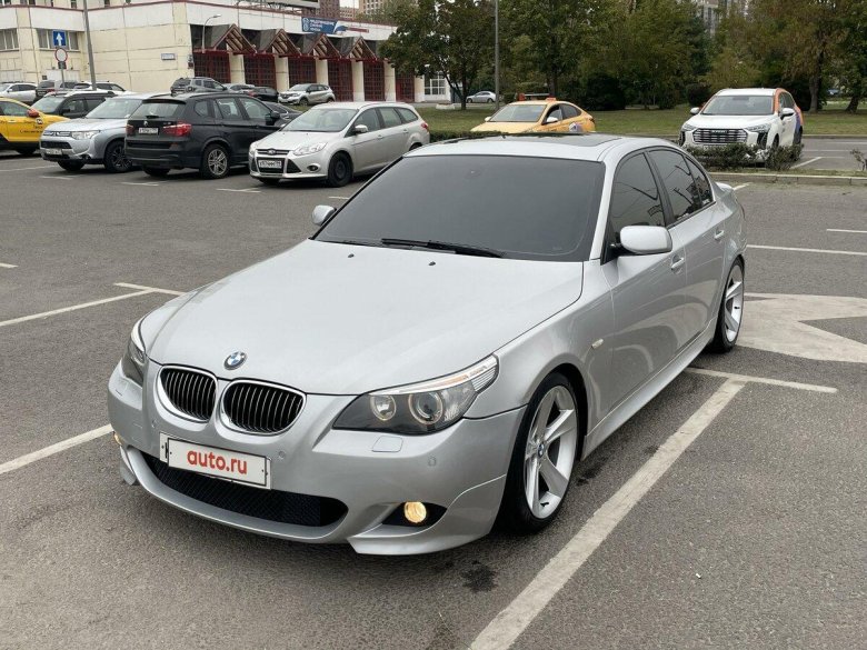 Bmw 5 e60 серебристая