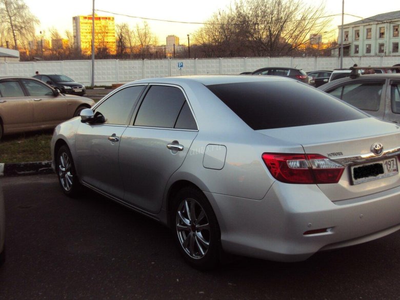 Toyota Camry xv50 серебристая
