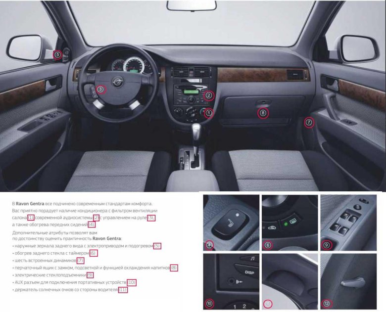 Дэу Джентра длина кузова