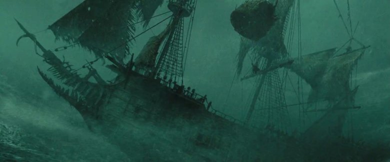 Летучий голландец пираты Карибского моря Кадр из фильма