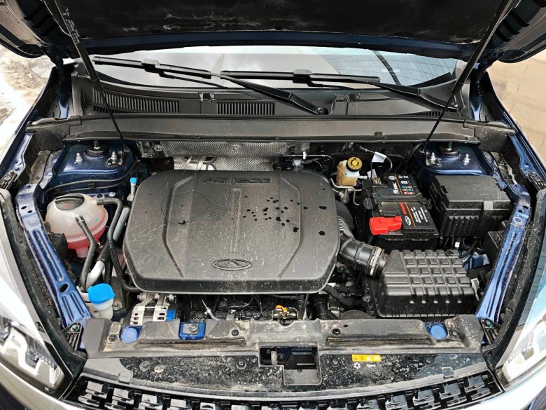 Chery Tiggo 7 Pro подкапотное пространство