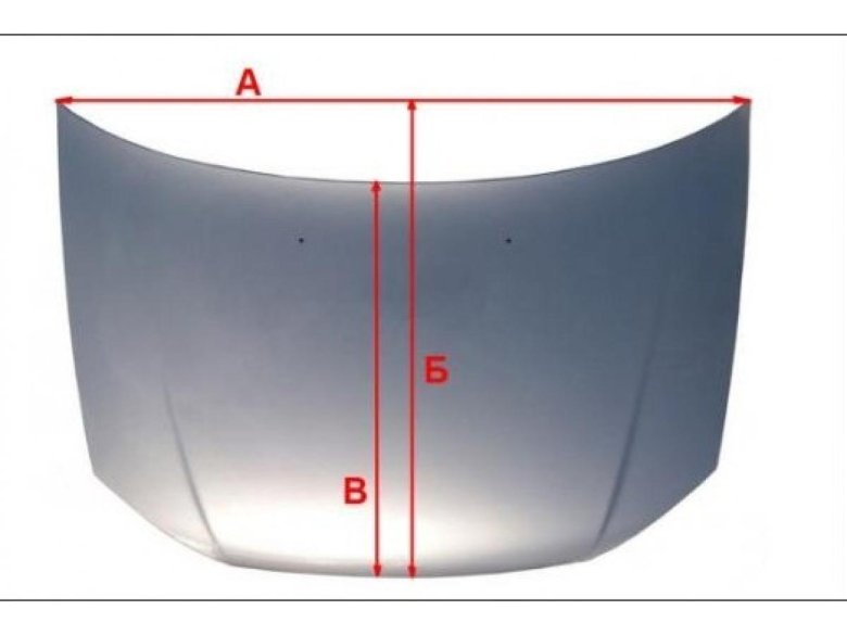 Размер капота