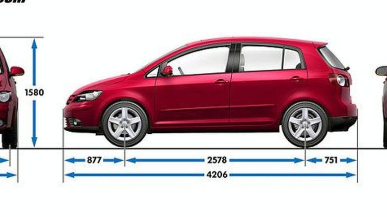 Гольф плюс 2008 габариты