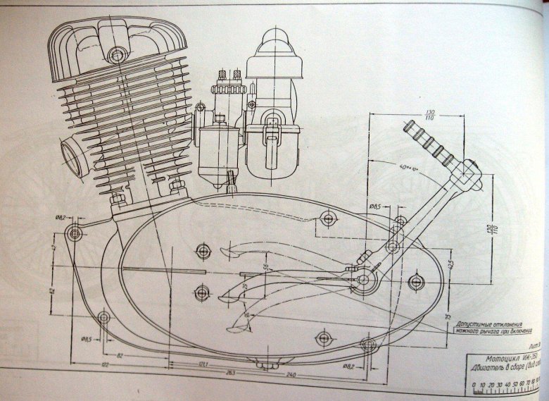 Схема двигателя иж юпитер 5
