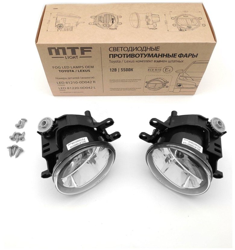 Фары противотуманные Toyota светодиодные MTF Light fl05kt