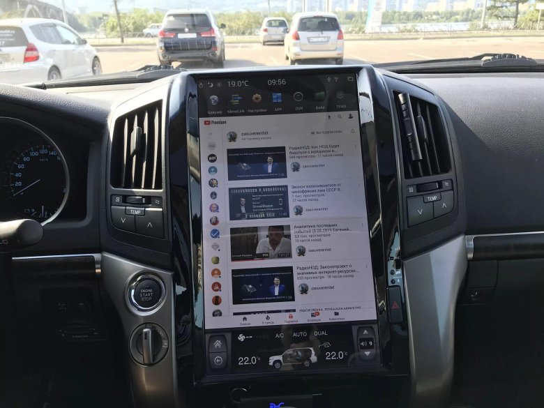 Land Cruiser 200 магнитола Tesla