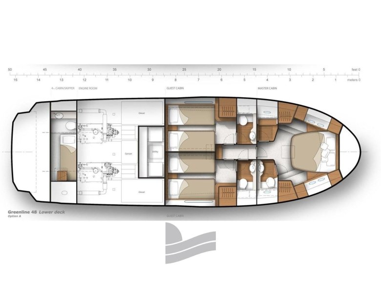 Яхта Гринлайн 48