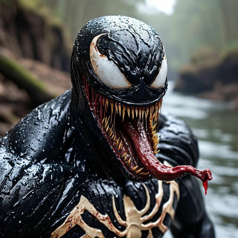 Едет веном через