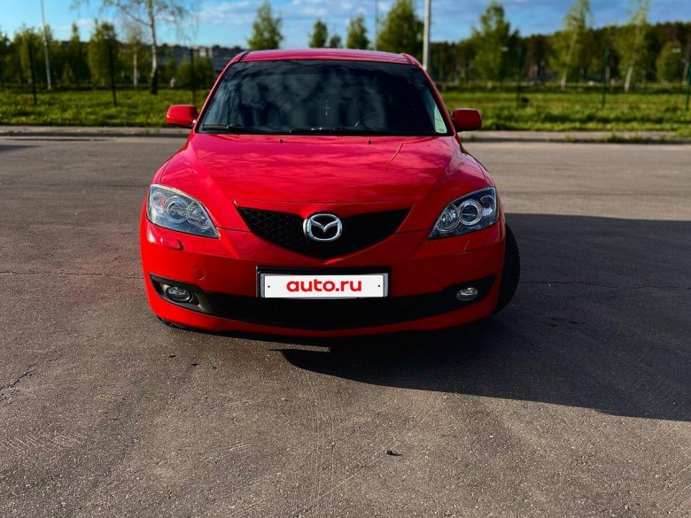 Мазда 3 хэтчбек 2008 красная