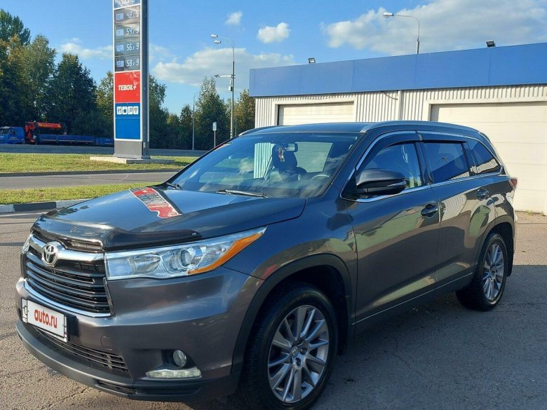 Тойота хайлендер 2014 серый